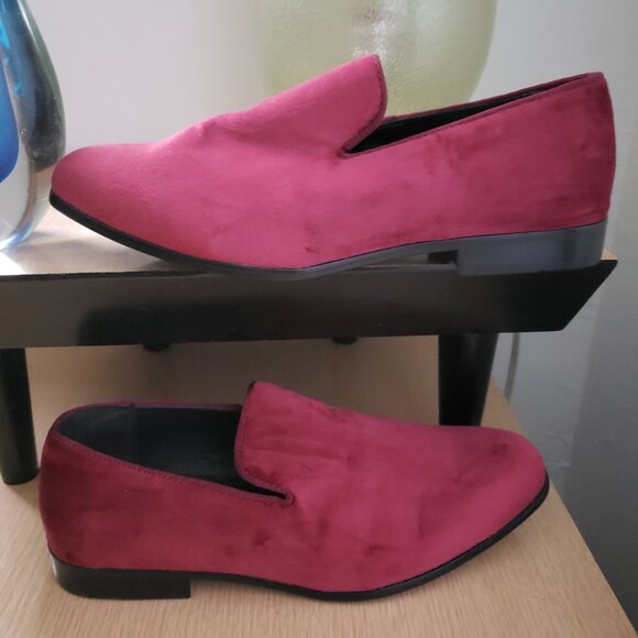 BNWT ALFANI Red Padded Zion Round Toe Slip On Loafers (8) - Picture 6 of 8